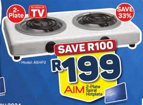 2 plate stove pick n pay